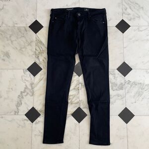 AG Adriano Goldschmied Black Super Skinny Ankle Jeans